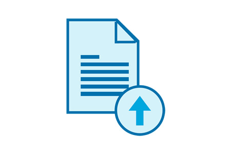 paper arrow up icon